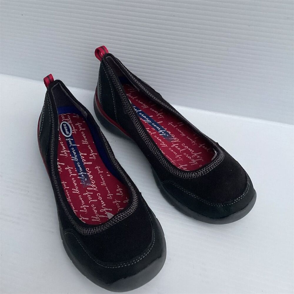 Dr. Scholl's Women's Black Slip-On Flats Size 8 Business‎ Casual